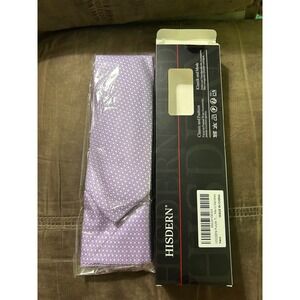 HISDERN Purple Woven Men's Necktie Classic Fashion Formal Wear New‎